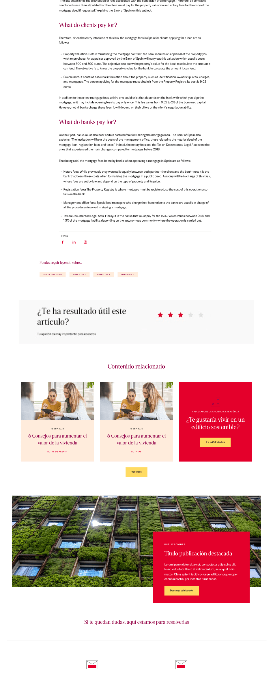 Press release detail with contextual cross-selling