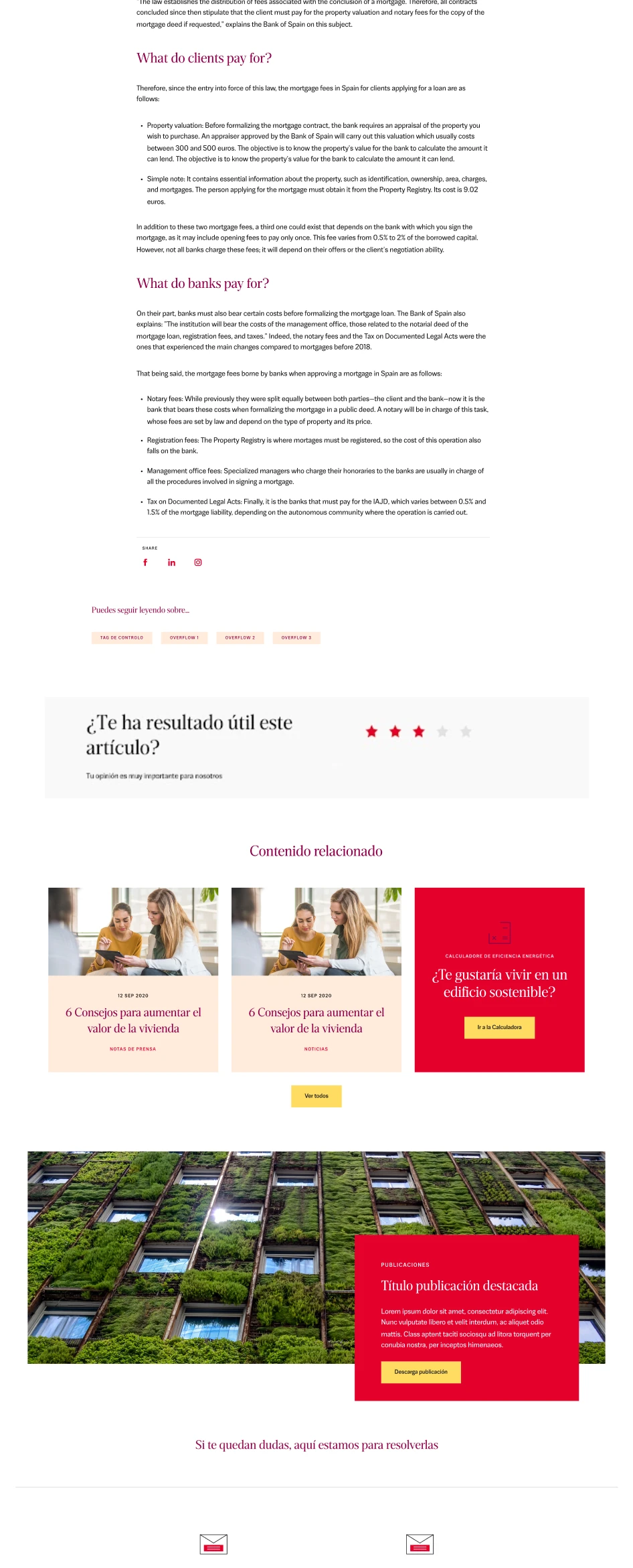 Press release detail with contextual cross-selling